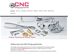 Tablet Screenshot of cnc-fertigungstechnik.net